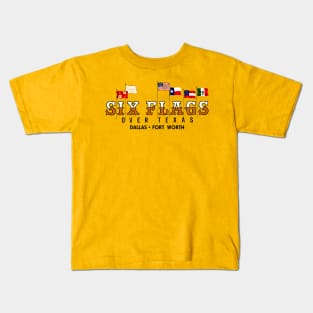 Flags over Texas Kids T-Shirt
